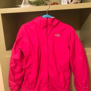 Girls North Face raincoat
